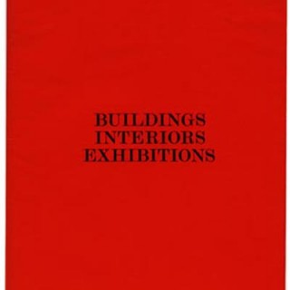 Crosby/Fletcher/Forbes: BUILDINGS INTERIORS EXHIBITIONS. London: Crosby/Fletcher/Forbes,  c. 1966.