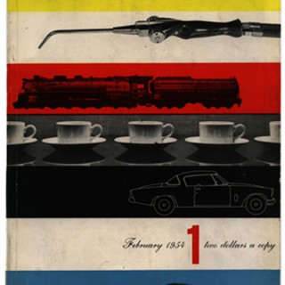 Lustig, Alvin: INDUSTRIAL DESIGN 1 –3. February, April, June 1954. Complete Set of the Lustig Issues