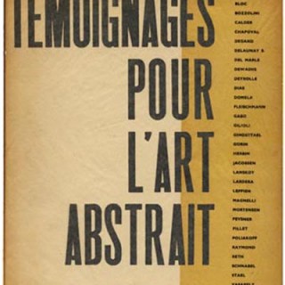 Alvard, Julien: TEMOIGNAGES POUR L’ART ABSTRAIT 1952. Paris: Editions d’Art d’Aujourd’hui, 1952. Abstract pochoir plates