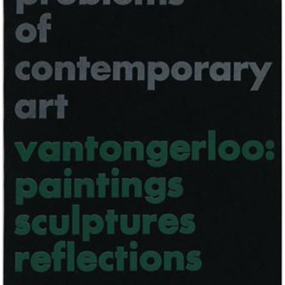 Rand, Paul. Max Bill: GEORGES VANTONGERLOO: PAINTINGS, SCULPTURES, REFLECTIONS, 1948. Signed by Paul Rand.