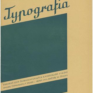 Typografia, August 1933. Fototypografie, Applied Photography in Modern Typography by Karel Teige.