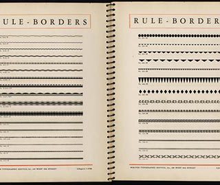 TYPE SPECIMENS. Walter Typographie Service Inc.: TYPE SPECIMEN BOOK. New York: November 1934.