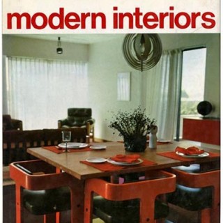 Magnani, Franco [Editor]: MODERN INTERIORS. New York:  Universe Books, 1969. Color modern interior design