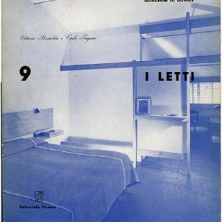 QUADERNI DI DOMUS 9. Vittorio Borachia and Carlo Pagani: I LETTI [Beds]. Milano: Domus, March 1951.