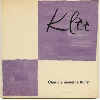 Klee, Paul: ÜBER DIE MODERNE KUNST. Bern: Verlag Benteli Bern-Bumpliz, 1945. First edition in mailing carton.