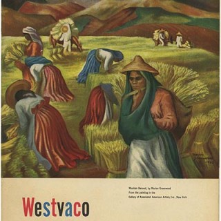 WESTVACO INSPIRATION FOR PRINTERS 161. Bradbury Thompson [Designer]. West Virginia Pulp & Paper Company, 1946.