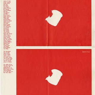 Glaser, Milton: BLACK AND WHITE. New York: Mead Library of Ideas [1969] Exhibition Poster.