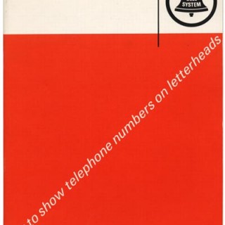 Sutnar, Ladislav: HOW TO SHOW TELEPHONE NUMBERS ON LETTERHEADS. New York: Bell System, n. d. [1964].