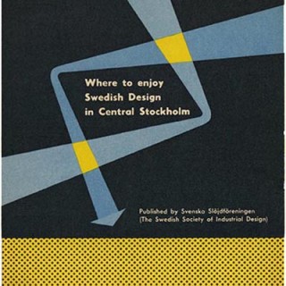 STOCKHOLM. WHERE TO ENJOY SWEDISH DESIGN IN CENTRAL STOCKHOLM. Stockholm: Svenska Slojdforeningen, 1953.