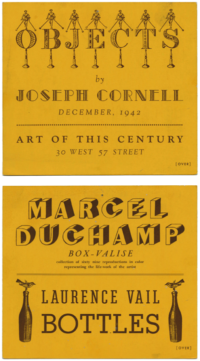 Modernism101.com | ART OF THIS CENTURY. Joseph Cornell / Marcel