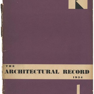 ARCHITECTURAL RECORD January 1934. Frederick J. Kiesler’s Space House and Experimental Houses.