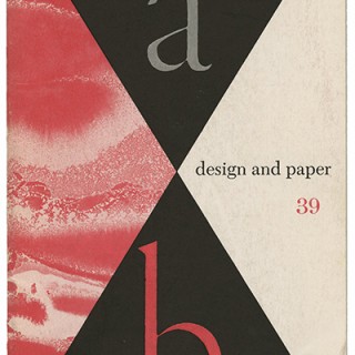 DESIGN AND PAPER NO. 39 [Albert Kner & R. Hunter Middleton]. New York: Marquardt & Company Fine Papers, c. 1952. Herbert Pinzke, Designer.