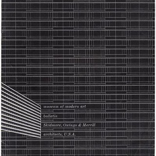 SKIDMORE, OWINGS & MERRILL ARCHITECTS U. S. A. New York: The Museum of Modern Art Bulletin, Vol. XVIII, No. 1, Fall 1950. Eric Nitsche [Cover Designer]