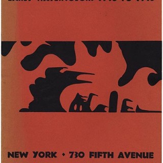 BURCHFIELD, Charles. Museum of Modern Art: CHARLES BURCHFIELD: EARLY WATERCOLORS 1916 – 1918. First Edition [1,000 copies], April 1930. Alfred H. Barr, Jr.