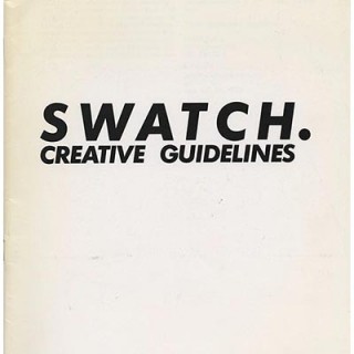 SWATCH. CREATIVE GUIDELINES. Zurich: McCann-Erickson, c. 1985.  McCann-Erickson’s 24-page style manual.