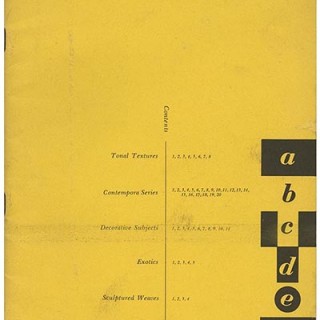 LAVERNE ORIGINALS. Erwine and Estelle Laverne: A B C D E F [catalog title]. New York: Laverne Originals, [n. d., circa 1952].