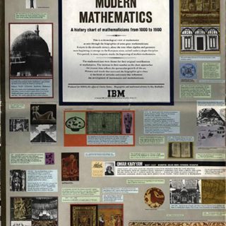 Eames Office: MEN OF MODERN MATHEMATICS, A History Chart of Mathematicians from 1000 to 1900. IBM Corp., 1966.