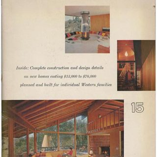 BOOK of HOMES 15. San Francisco: Home Publications, 1959. First edition, edited by Donald Canty.