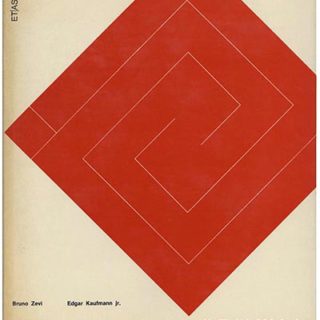 WRIGHT, F. L. Bruno Zevi & Edgar Kaufmann Jr.: LA CASA SULLA CASCATA DI F. LLOYD WRIGHT / FRANK LLOYD WRIGHT’S FALLINGWATER. Milan: ET/AS Kompass Italy, March 1965 [second printing].