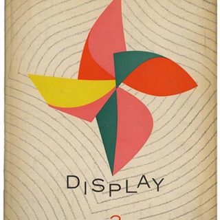 Nelson, George: DISPLAY [Interiors Library Series Volume Three]. New York: Whitney Publications, 1953. Dust jacket designed by Irving Harper.