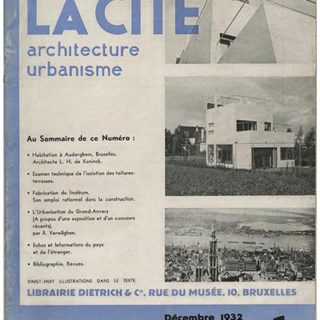 LA CITÉ [Revue Mensuelle Belge D’Architecture et D’Urbanisme], December 1932. L. H. de Koninck’s Canneel House with Jean Canneel-Claes.