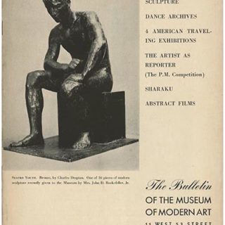 Museum of Modern Art: THE BULLETIN OF THE MUSEUM OF MODERN ART [Volume VII, Number 1]. New York: Museum of Modern Art, April 1940.