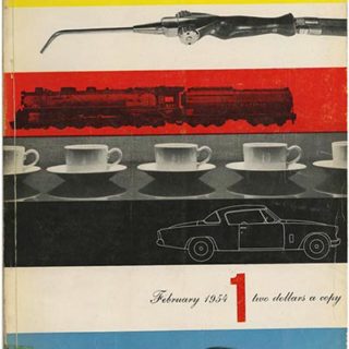 Lustig, Alvin: INDUSTRIAL DESIGN 1, February 1954. New York: Whitney Publications, Inc.,  [Vol. 1, No. 1].
