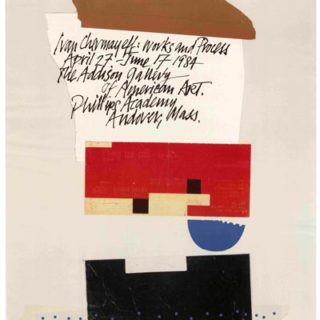 Chermayeff, Ivan: IVAN CHERMAYEFF: WORKS AND PROCESS [poster title]. Andover, MA: The Addison Gallery of American Art, Phillips Academy, 1984.