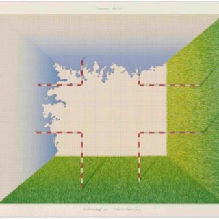 Boumans, Bart: DUTCH LANDSCAPE [poster title]. Hilversum: Steendrukkerij De Jong & Co, 1973. First impression [3,000 copies].