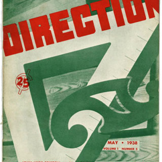 DIRECTION Volume 1, No. 5, May 1938. Edited by John Hyde Preston, H. L. River, Thomas Cochran, and M. Tjader Harris.