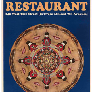 Max, Peter: TIN LIZZIE RESTAURANT / A RESTAURANT DESIGNED BY PETER MAX [poster title]. New York: Peter Max Enterprises, [1967].