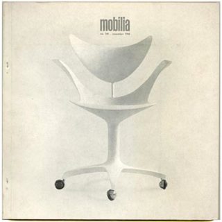 Mobilia no. 160. Snekkersten, DK: November 1968. Arne Jacobsen: Jørgen Kastholm. 88-page feature fully illustrated in color and black and white.