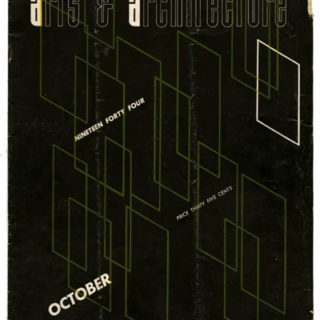 Eames, Ray [Cover Artist]: ARTS AND ARCHITECTURE October 1944.