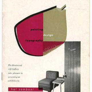 Zamboni, Hal: PAINTING / DESIGN / TYPOGRAPHY. New York: The Composing Room/A-D Gallery, 1949.