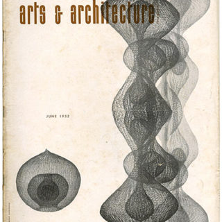 ARTS AND ARCHITECTURE, June 1952. Cover by Ruth Lanier [Asawa]; Isamu Noguchi; Yoshiro Taniguchi.