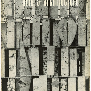 ARTS AND ARCHITECTURE, January 1955. Gertrud & Otto Natzler Ceramics; Harry Bertoia Metal Sculpture.