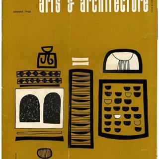 ARTS AND ARCHITECTURE, August 1958. Urban Court House: Stanley Tigerman; Case Study House No. 21: Pierre Koenig.