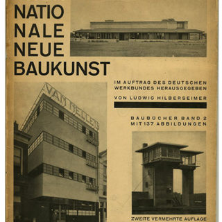 Hilberseimer, Ludwig: INTERNATIONALE NEUE BAUKUNST [Die Baubücher Band II]. Stuttgart: Verlag Julius Hoffmann, 1928.