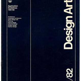 Vignelli, Massimo: 81/82 DESIGN ARTS [Application Guidelines 1981/1982]. Washington, DC: National Endowment for the Arts, October 1980.