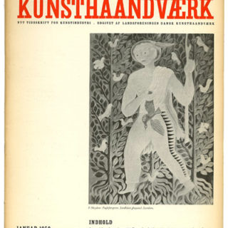 Dansk Kunsthåndværk [Danish Crafts], Volume 22, No. 1,  January 1950. Viggo Sten Møller [Adm. Director].