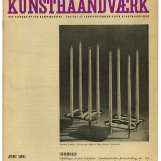 Dansk Kunsthåndværk [Danish Crafts], Volume 24, No. 6, June 1951. Viggo Sten Møller [Adm. Director].