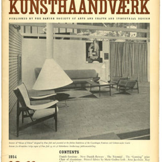 Dansk Kunsthåndværk [Danish Crafts], Volume 27, Nos. 10-11, October-November 1957. Viggo Sten Møller [Adm. Director].