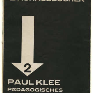 BAUHAUSBÜCHER 2. Paul Klee: PÄDAGOGISCHES SKIZZENBUCH. Munich: Albert Langen Verlag, 1925. Walter Gropius and L. Moholy-Nagy [Series Editors].