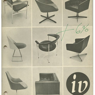 Yellen, John: I. V. CHAIR CORPORATION PRICE LIST. New York: I. V. Chair Corporation, 1967.