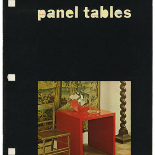 Mayen, Paul: INTREX PANEL TABLES. New York: Intrex Furniture, September 1967.