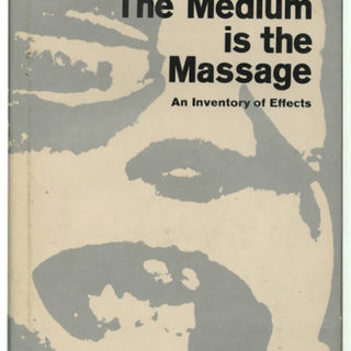 McLuhan and Fiore: THE MEDIUM IS THE MASSAGE: AN INVENTORY OF EFFECTS. New York: Random House, 1967. A Pristine Review Copy.