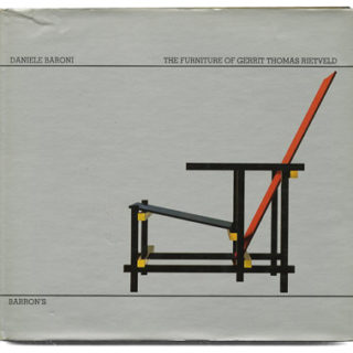 RIETVELD. Daniele Baroni: THE FURNITURE OF GERRIT THOMAS RIETVELD. Woodbury, NY: Barron’s, 1978.