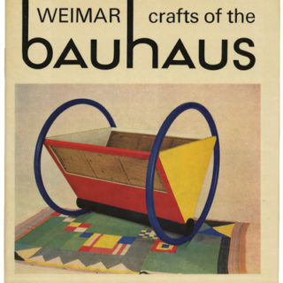 BAUHAUS. Walther Scheidig, Klaus Beyer [photos]: CRAFT OF THE WEIMAR BAUHAUS 1919 – 1924 [An Early Experiment in Industrial Design]. New York: Reinhold, 1967.
