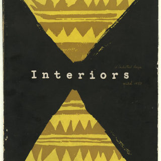 INTERIORS + INDUSTRIAL DESIGN March 1950. New York: Whitney Publications, Volume 109, no. 8.