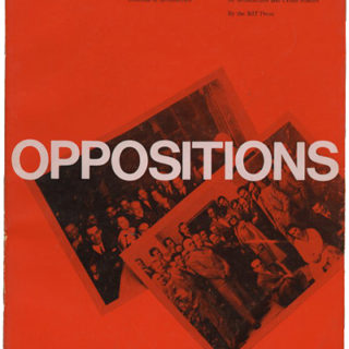 OPPOSITIONS 24: A JOURNAL FOR IDEAS AND CRITICISM IN ARCHITECTURE. Cambridge: MIT Press/The Institute For Architecture And Urban Studies, Spring 1981.